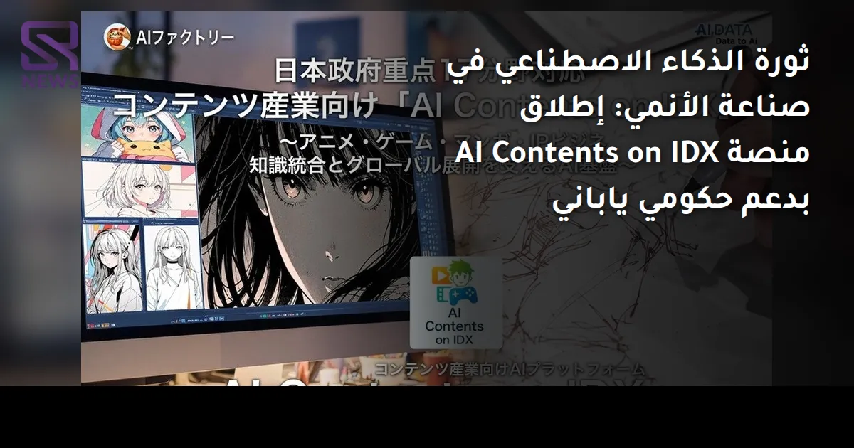 ثورة الذكاء الاصطناعي في صناعة الأنمي: إطلاق منصة AI Contents on IDX بدعم حكومي ياباني